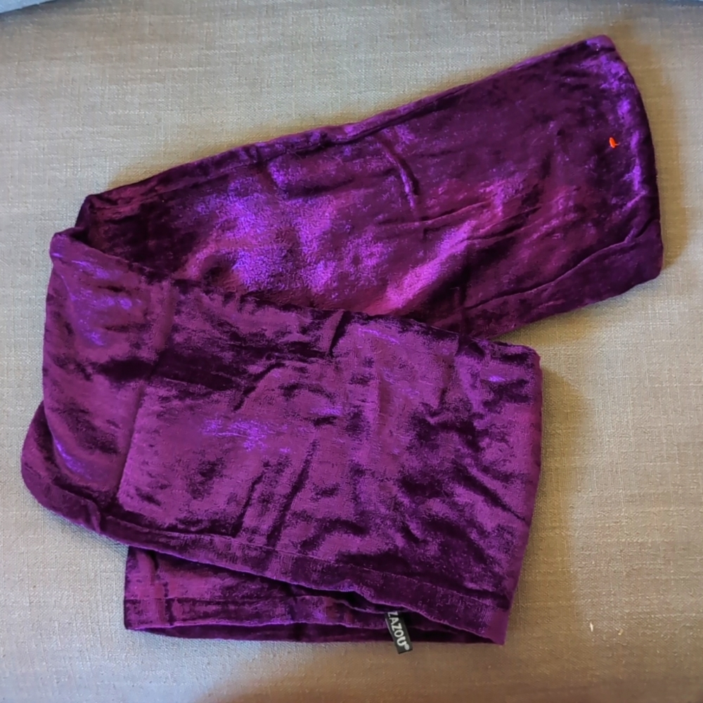Vibrant purple soft shiny scarf